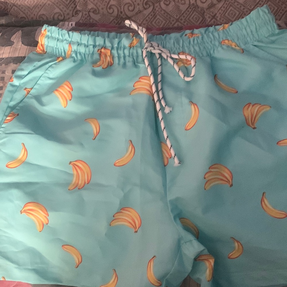 MEN BANANA SWIM SHORTS